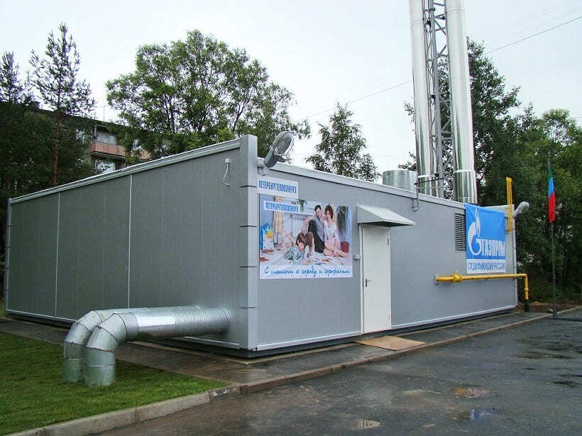 Блочно-модульная газовая котельная 6,4 МВт в г.Олонец